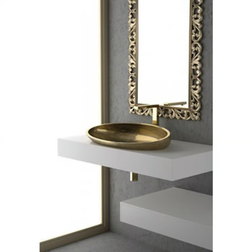 KOOL XL FL - Inset oval washbasin by Glass Design - view 3